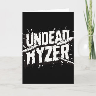 Zombie Untoter Hyzer Lustiger Disc Golf Zombie Fan Karte