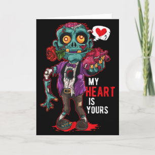 Zombie Valentine Mein Herz gehört dir Karte