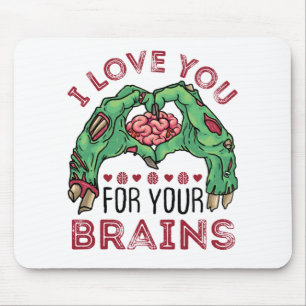 Zombie Valentine's Day Funny Liebe Sie für das Geh Mousepad