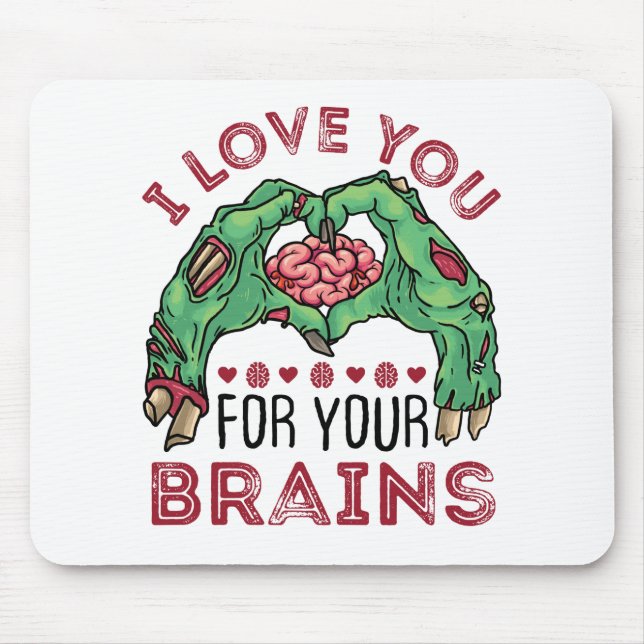 Zombie Valentine's Day Funny Liebe Sie für das Geh Mousepad (Vorne)