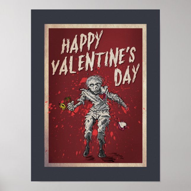 Zombie Valentinstag Poster (Vorne)