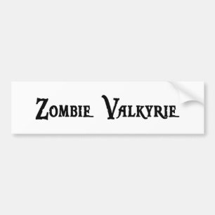 Zombie Valkyrie Autoaufkleber