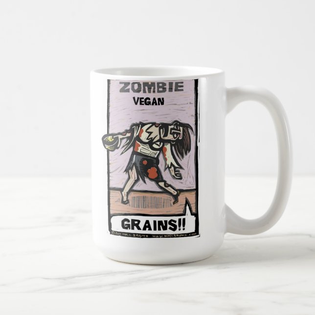 Zombie vegan - Schale Kaffeetasse (Rechts)