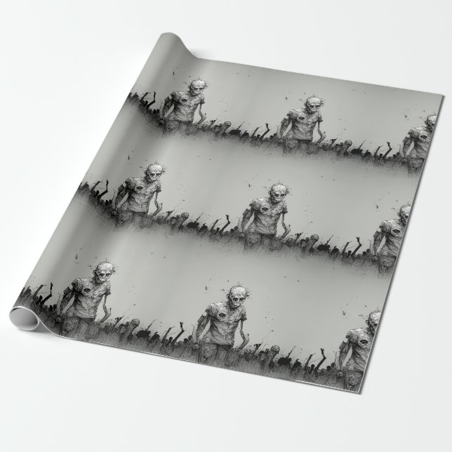 Zombie-verpackungspapier Geschenkpapier (Ungerollt)
