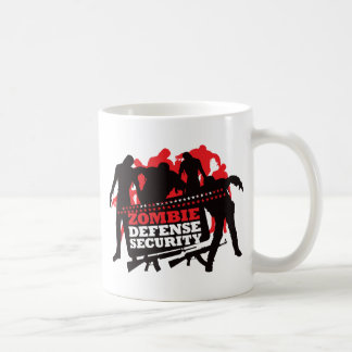 Zombie-Verteidigungs-Sicherheit - Schwarzes und Tasse