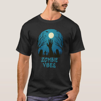 Zombie Vibes Moonlit Graveyard Beängstigend Kids B T-Shirt