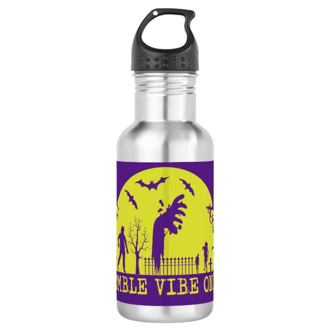 Zombie Vibes Nur Edelstahlflasche (Vorderseite)