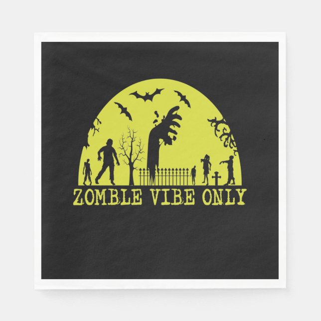 Zombie Vibes Nur Papier Serviette (Vorderseite)