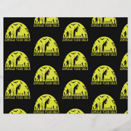 Zombie Vibes Nur Scrapbook Paper Flyer