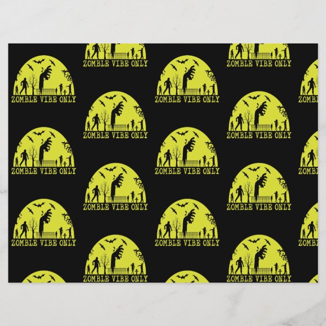 Zombie Vibes Nur Scrapbook Paper Flyer (Vorne)
