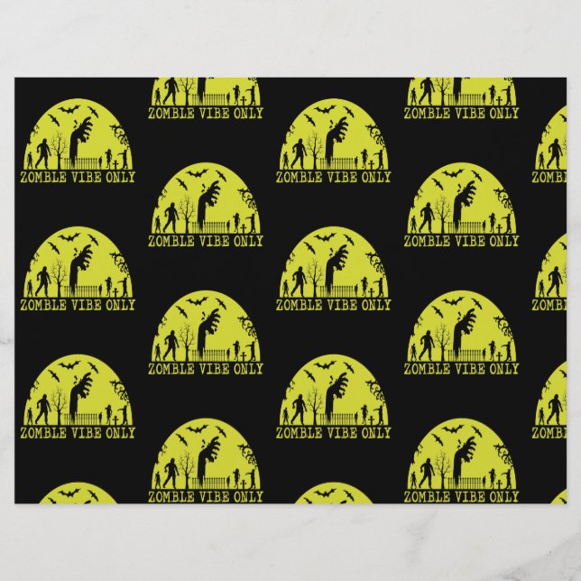 Zombie Vibes Nur Scrapbook Paper Flyer (Vorne)