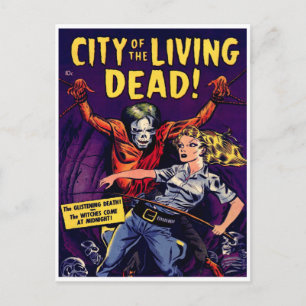 Zombie - Vintage-Horror-Comic Postkarte