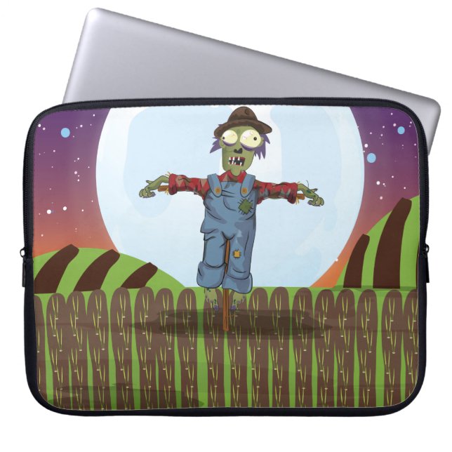 Zombie-Vogelscheuche Laptopschutzhülle (Vorderseite)