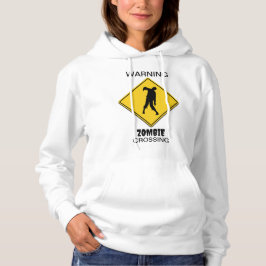 Zombie Warning Halloween Hoodie