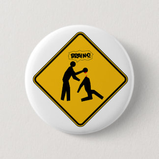 Zombie-Warnzeichen Button
