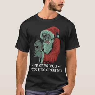 Zombie-Weihnachtsmann-Horror-Krampus-Weihnachten T-Shirt