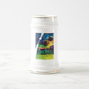 Zombie-Welten Halloween-Galaxie des Grauens Bierglas
