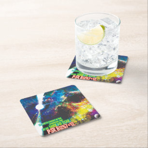 Zombie-Welten Halloween-Galaxie des Grauens Rechteckiger Pappuntersetzer