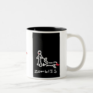 Zombie-Widerstand-Kaffee-Tasse Zweifarbige Tasse
