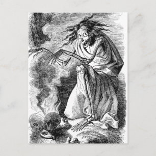 Zombie Witch von Elfinland Wud Postkarte