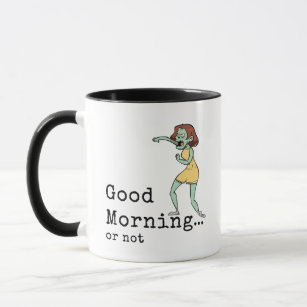 Zombie Woman Good Morning Tasse