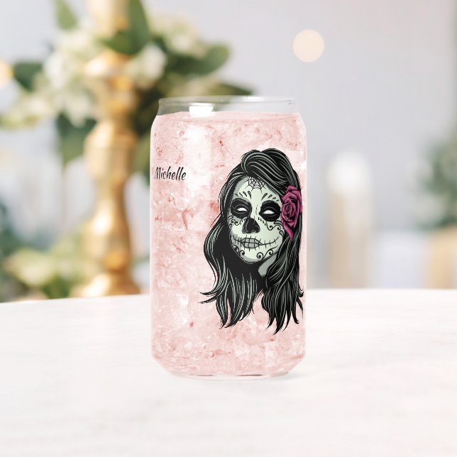 Zombie Woman individuelle Name Dosenglas (Insitu (Hochzeit))