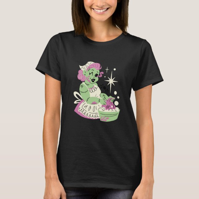 Zombie Woman Mom Clean Halloween T-Shirt (Vorderseite)