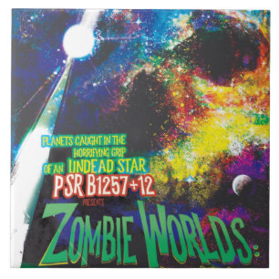 Zombie Worlds Halloween Galaxie der Horror Fliese