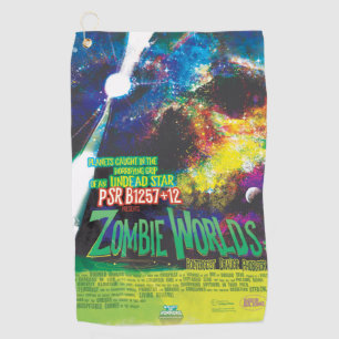 Zombie Worlds Halloween Galaxie der Horror Golfhandtuch