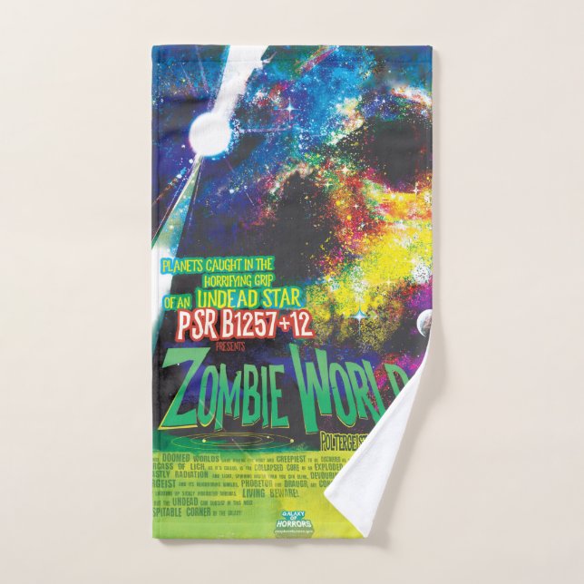 Zombie Worlds Halloween Galaxie der Horror Handtuch (Handtuch)