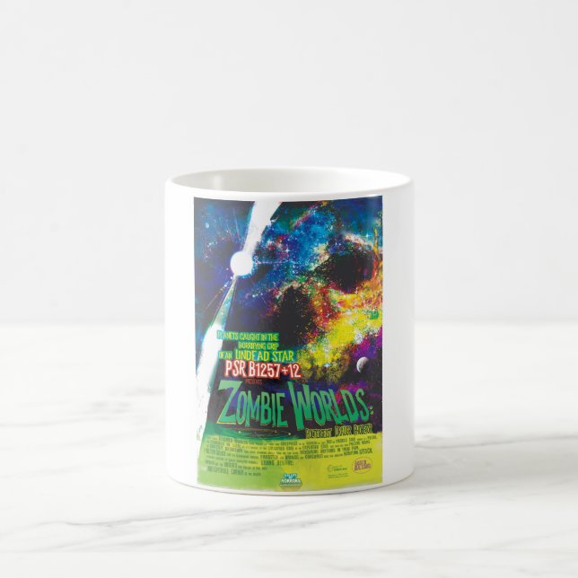 Zombie Worlds Halloween Galaxie der Horror Kaffeetasse (Mittel)