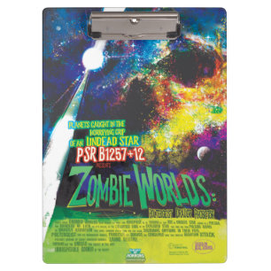 Zombie Worlds Halloween Galaxie der Horror Klemmbrett