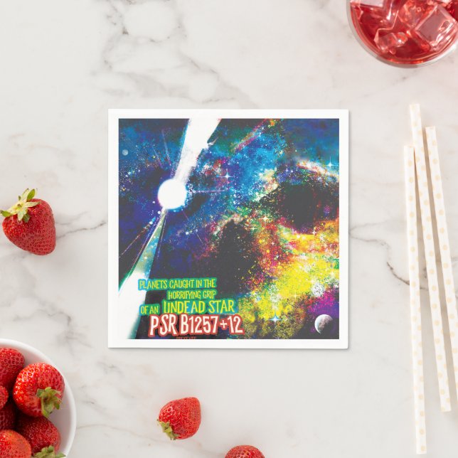 Zombie Worlds Halloween Galaxie der Horror Serviette (Beispiel)