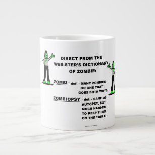 Zombie-Wörterbuch-Tasse Jumbo-Tasse