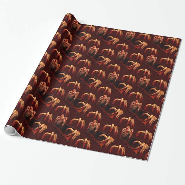 Zombie Wrapping Paper Gory Zombie Geschenkpapier (Ungerollt)