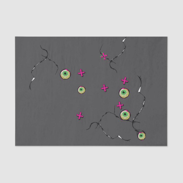 Zombie XOXO Seidenpapier (Vorderseite)