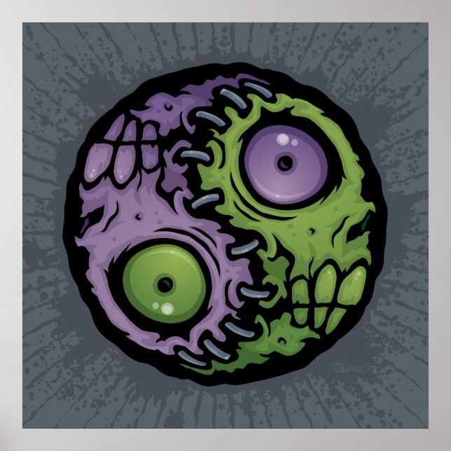 Zombie Yin-Yang Poster (Vorne)