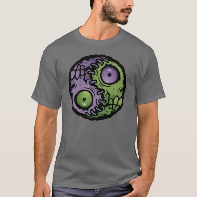 Zombie Yin-Yang T-Shirt (Vorderseite)