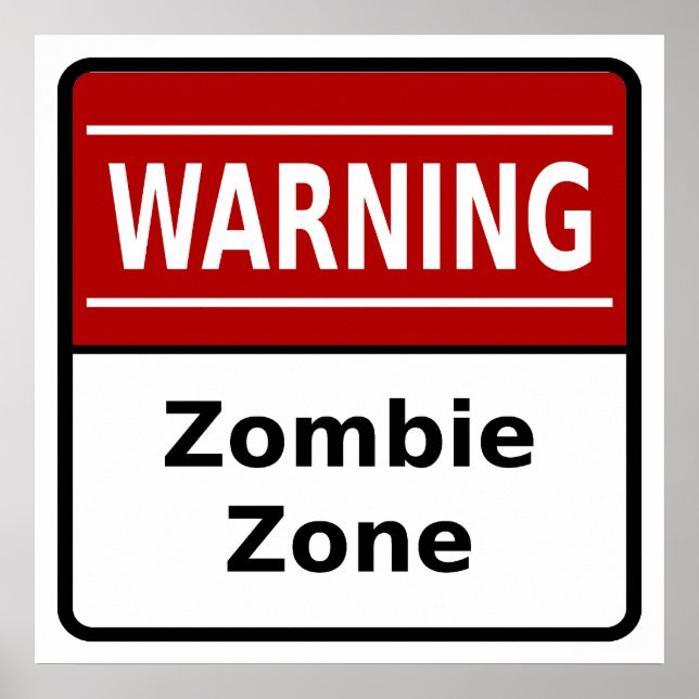 Zombie Zone Poster (Vorne)