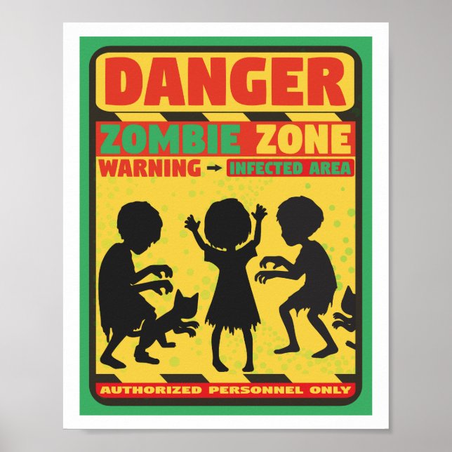 Zombie Zone Poster (Vorne)