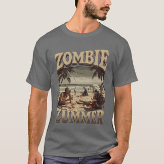 Zombie Zummer Beach Vibes mit Untot Friends Fami T-Shirt