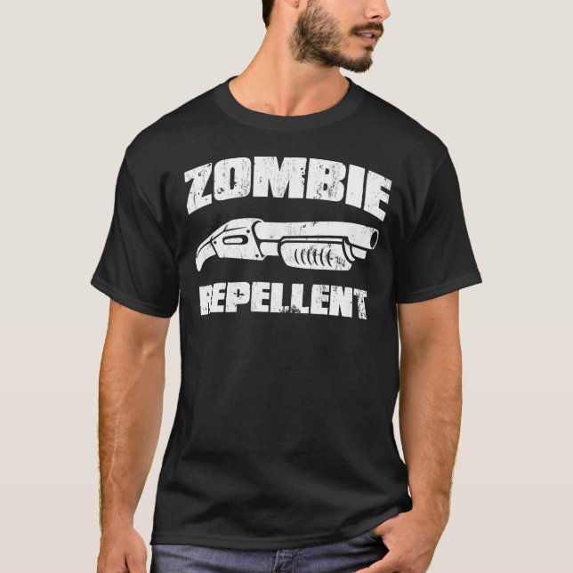 Zombieabwehrmittel - die Schrotflinte T-Shirt (Vorderseite)