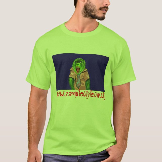 Zombieaffe, www.zombiestyle.co.uk T-Shirt (Vorderseite)