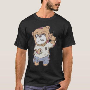Zombiecore Ästhetik Zombie Bear Pastel Goth Creep T-Shirt