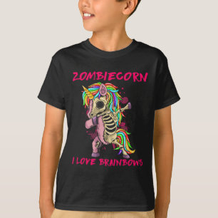 Zombiecorn I Liebe Brainbows Zombie Halloween Unic T-Shirt