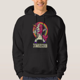 Zombiecorn Zombie Einhorn Dabbing Tanz Halloween Hoodie