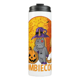 Zombiecorn Zombie Unicorn Halloween Girls Thermosbecher