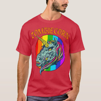 Zombiecorn Zombie Unicorn Halloween Kostüm Rainbo T-Shirt