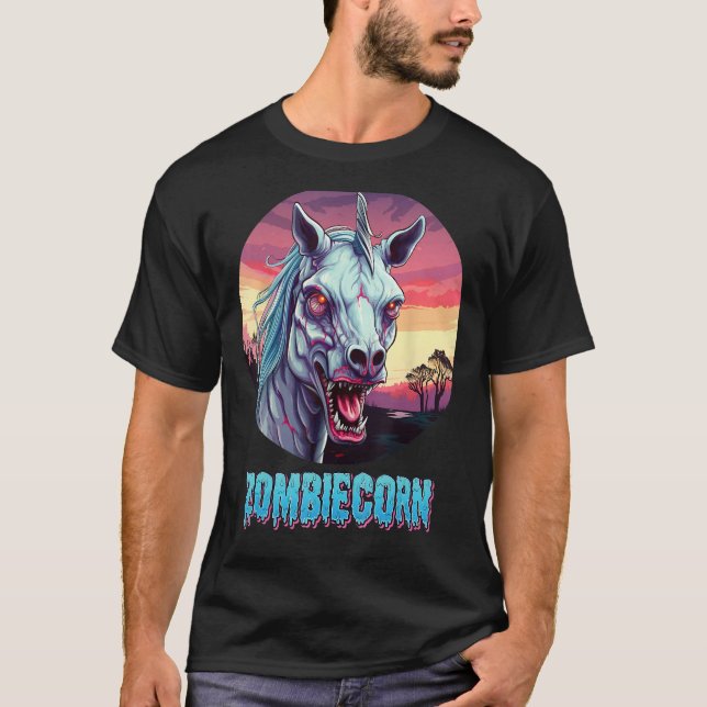 Zombiecorn Zombie Unicorn I Liebe Brainbows Punk H T-Shirt (Vorderseite)