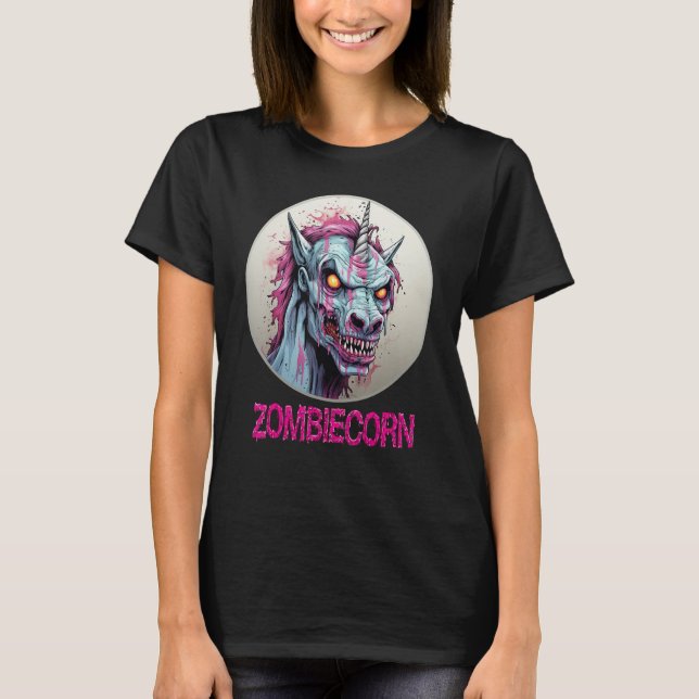Zombiecorn Zombie Unicorn I Liebe Brainbows Punk H T-Shirt (Vorderseite)